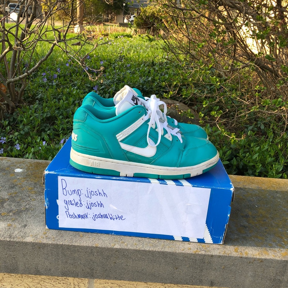 Supreme x Air Force 2 Low “Teal”
